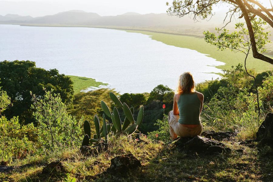 femme lac naivasha Kenya