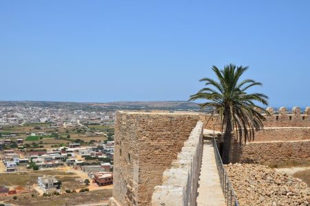 View of the ramparts of the fort of Kelibia, Tunisia