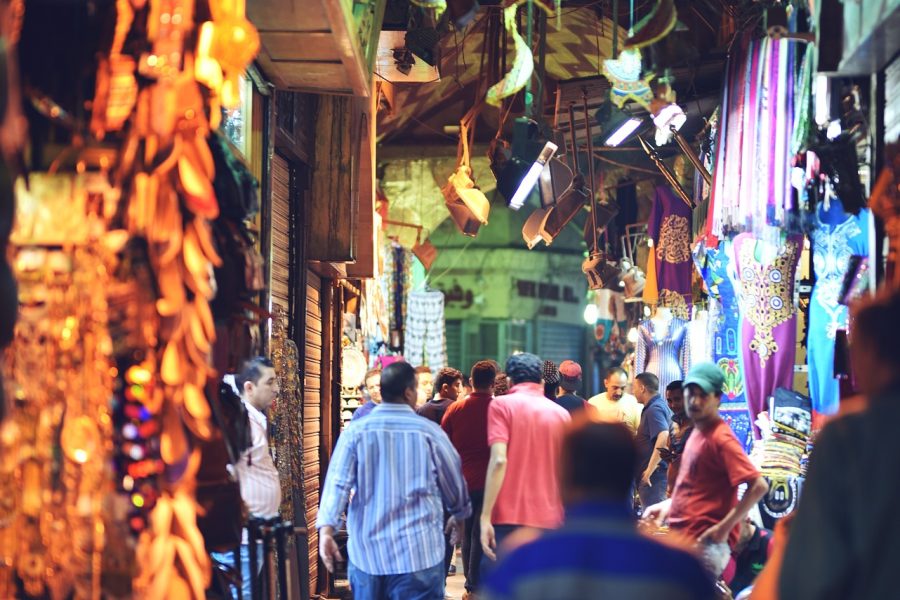Visite d'un souk du Caire, Égypte