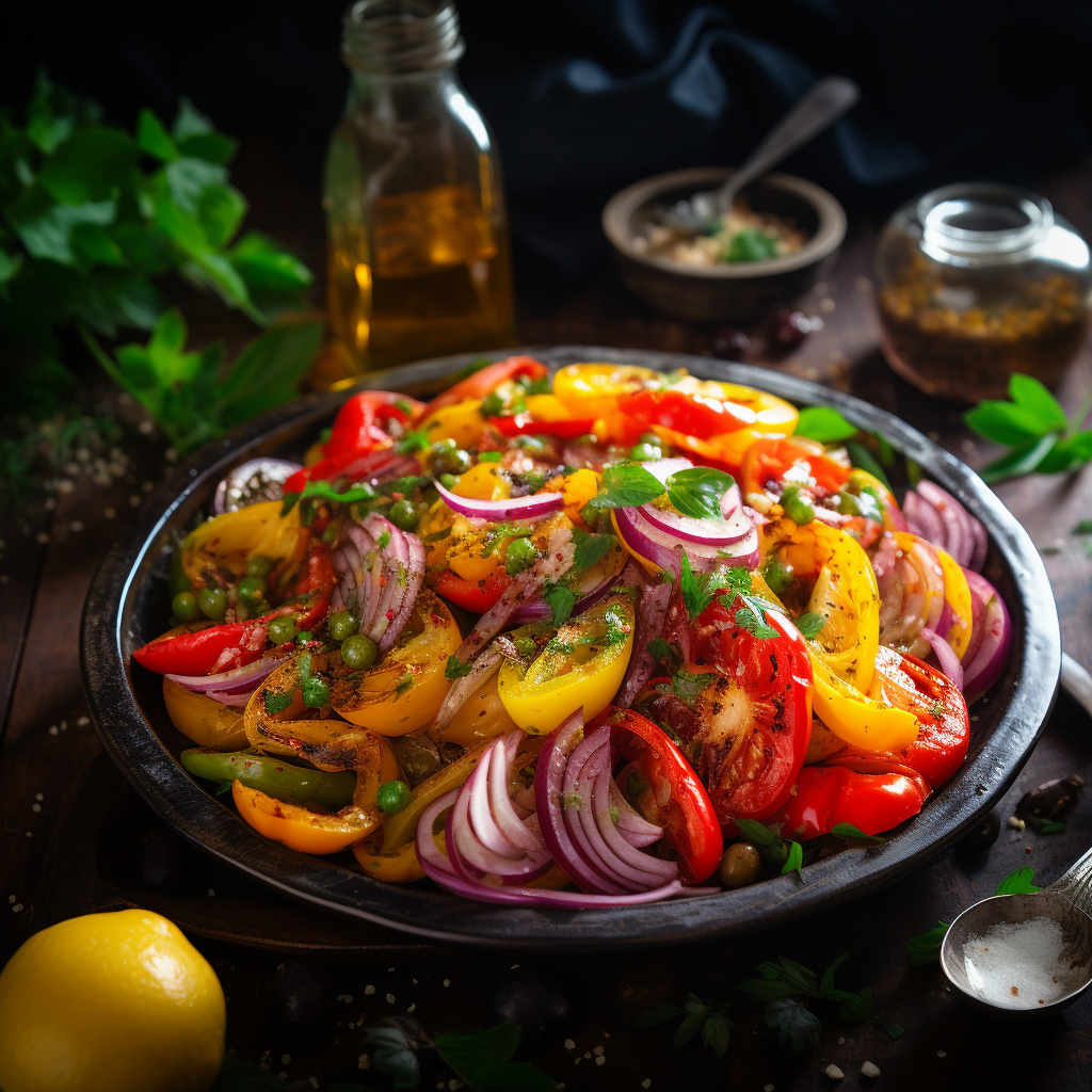 Salade méchouia tunisie cuisine