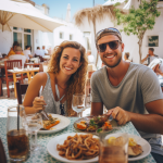 tourists in restaurant tunisia